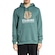 Blusão de Moletom com Capuz Element Canguru Vertical Color - Masculino VERDE