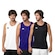 Kit Camisetas Regatas Kappa Basic - 3 Unidades - Masculina BRANCO/PRETO