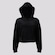 Blusa Cropped de Moletom com Capuz Fila Woof - Feminino PRETO