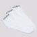 Kit Meias adidas Logo Linear - 3 Pares - Adulto BRANCO/PRETO
