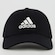 BONÉ ABA CURVA ADIDAS BASEBALL COTTON - STRAPBACK - ADULTO PRETO
