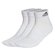 Kit Meias adidas Sportswear Ankle - 3 pares - Unissex BRANCO