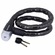 Cadeado para Bicicleta Kinguard com Chave - 25 mm x 1 mt PRETO