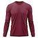 Camiseta Manga Longa Adriben Dry Fit Proteção Solar UV 50/ Treino Academia - Masculina VINHO