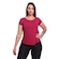 Camiseta Dellas Fit Dry Fit Manga Curta Baby Look Tshirt Básica Lisa Academia Treino Esporte - Feminina VERMELHO