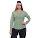 Camiseta Dellas Fit Manga Longa Dry Fit Básica Lisa Blusa Academia Treino Esporte - Feminina VERDE