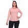 Camiseta Dellas Fit Manga Longa Dry Fit Básica Lisa Blusa Academia Treino Esporte - Feminina ROSA BEBE