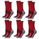 Kit Meiões Penalty Grip - 39 a 43 - 6 Pares - Masculina VERMELHO