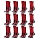 Kit Meiões Penalty Grip - 39 a 43 - 12 Pares - Masculina VERMELHO