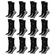 Kit Meiões Penalty Grip - 39 a 43 - 12 Pares - Masculina PRETO