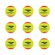 Kit Bolas Beach Tennis Penalty XXII Stage 2 - 9 Unidades Amarelo/Laranja