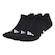 Kit Meias Sapatilha adidas Low Amortecidas Performance com 3 Pares - Adulto PRETO