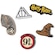 Kit Jibbitz Crocs Símbolos Harry Potter - 5 Unidades BRANCO