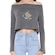 Blusa Cropped Hurley Sets Manga Longa - Feminino SORTIDA