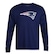 Camiseta New Era New England Patriots Core Manga Longa - Masculina AZUL ESCURO