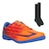 Kit Chuteira Futsal Topper Extreme IV + Meião - Adulto LARANJA/VERMELHO
