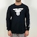 Camiseta Fallen Manga Longa Silk Frente - Masculino PRETO