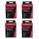 Kit Câmaras de Ar Arisun 700 X 18/25 Bike Bico Fino 60mm - 4 unidades PRETO