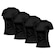 Kit de Camisas Térmica Adriben Dry Fit com Proteção Solar Academia - 4 Unidades - Feminina PRETO