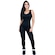 Macacão Fitness MVB Modas Longo Suplex - Feminino PRETO