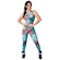 Macacão Fitness MVB Modas Longo Suplex - Feminino Azul/Verde