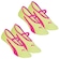 Kit Meias Sapatilha Puma Pilates com 2 Pares - Feminina AMARELO/ROSA
