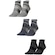 Kit Meias Asics Tech - 3 pares - Unissex CINZA
