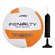 Kit Penalty: Bola de Vôlei VP 5000 X + Bomba de Ar BRANCO/LARANJA