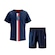 Kit Psg Torcedor Braziline: Camisa Clove + Short - Infantil AZUL
