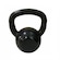 Kettlebell Fundiban Emborrachado - 4Kg PRETO/BRANCO