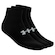 Meia Cano Baixo Under Armour Core Cotton com 3 Pares - Adulto PRETO/BRANCO