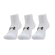 Meia Cano Baixo Under Armour Core Cotton com 3 Pares - Adulto BRANCO/PRETO