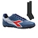 Chuteira Society Diadora Mondiale França + Par De Meião - Adulto AZUL ESC/VERMELHO