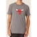 Camiseta NBA Estampada Vinil Chicago Bulls Casual - Masculina CINZA