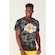 Camiseta Nba Estampada Los Angeles Lakers Tie Dye - Masculina PRETO