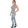 Macacão Fitness com Bojo Mvb Modas Feminino Suplex Academia BRANCO/PRETO
