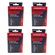 Kit 4X Câmaras de Ar 700 X 25/38 Bike Arisun Bico Fino 48 Mm PRETO