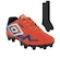 Kit Chuteira de Campo Umbro Prisma + Meião - Infantil LARANJA/BRANCO