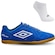 Kit Chuteira Futsal Umbro Neo Striker + Meias - Adulto AZUL