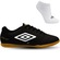 Kit Chuteira Futsal Umbro Neo Striker + Meias - Adulto PRETO/OURO