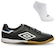Chuteira Futsal Umbro Speciali Classic + Meia - Adulto PRETO/AZUL