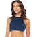 Top Fitness Alto Giro Hyper - Feminino AZUL ESCURO