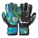Luva de Goleiro Poker Semi Pro Skull - Adulto PRETO/AZUL CLA