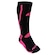 Meia de Compressão Cano Longo Acte Sports F1-PR - Feminina PRETO/ROSA