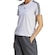 Camiseta Feminina adidas Manga Curta Essentials 3 Listras BRANCO
