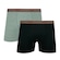 Kit Cuecas Boxer Lupo com Elastano - 2 Peças - Masculina CINZA/PRETO