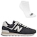 Kit Tênis New Balance 574 V2 + Meias - Masculino PRETO/BEGE