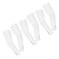 Kit Manguitos Longo Elástico Basic Muvin com Proteção Uv50+ Logo Refletivo e Tecido Dry - 3 Pares BRANCO
