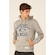 Blusão De Moletom Mitchell & Ness Fechado Com Capuz Branded - Masculino CINZA ESCURO