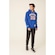 Blusão De Moletom Mitchell & Ness Fechado Com Capuz New York Knicks Patrick Ewing - Masculino AZUL